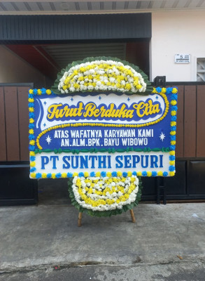 Papan Bunga Duka di Bilebante